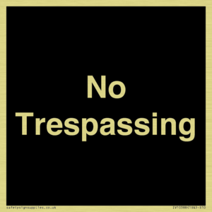No Trespassing